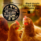 Chicken Coop Sign Wall Mounted Chicken Coop Decor Plaque Outdoor