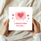 Valentines Card Boyfriend, Card For Him, Notification Card