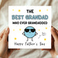 Fathers Day Card For Grandad BEST GRANDAD Whoever Grandadded