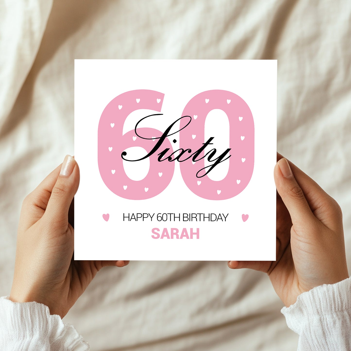 PERSONALISED 60th Birthday Card For Nan Auntie Mum Friend