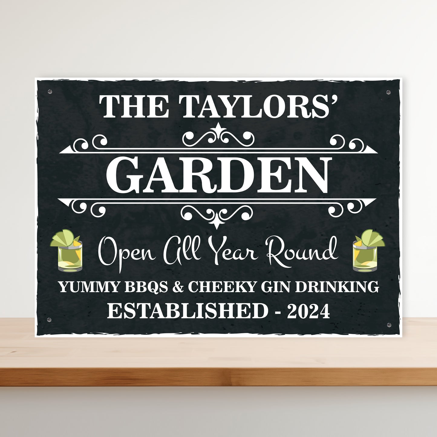 Personalised Sign For Garden Hanging Wall Sign Shed Sign WELCOME