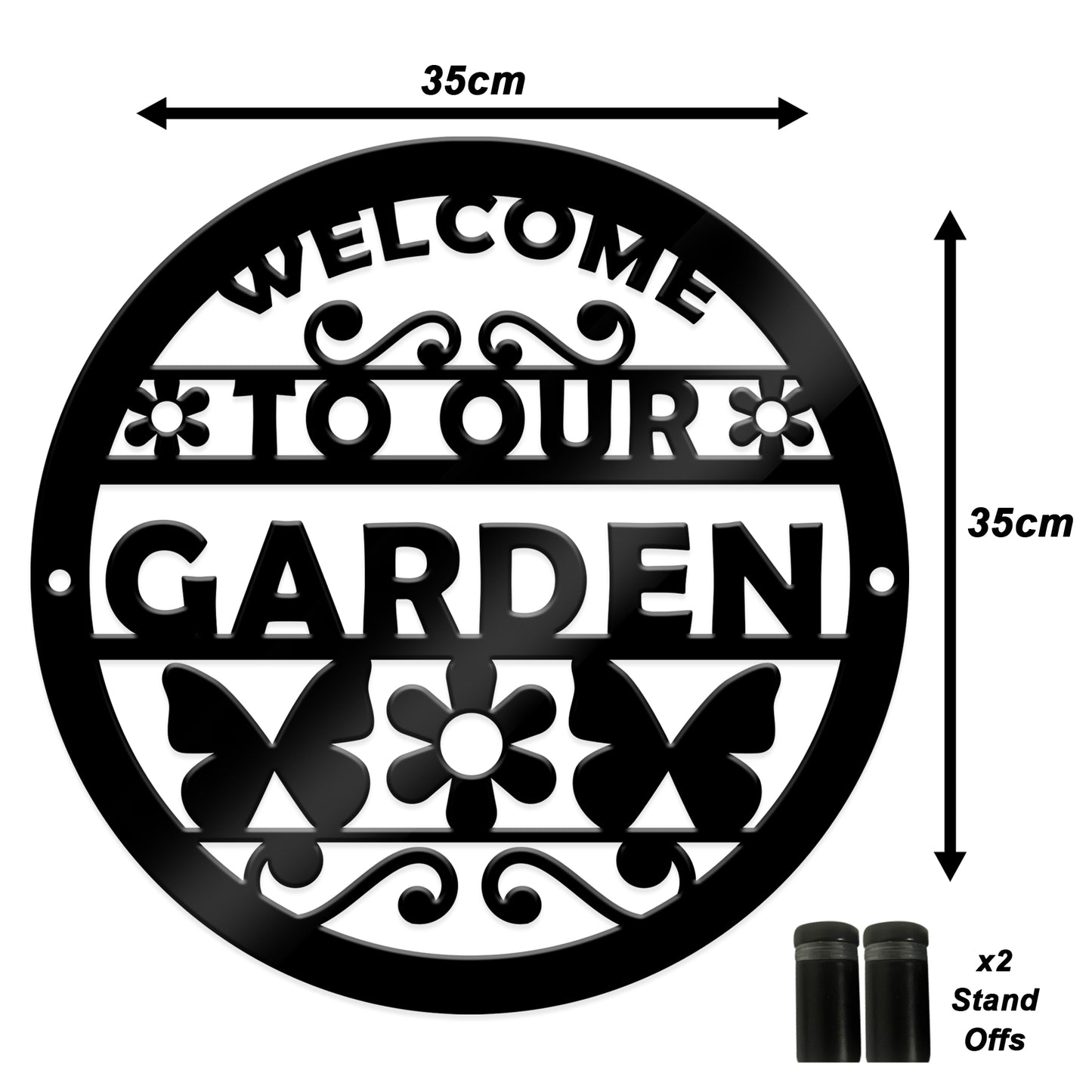 Garden Signs and Plaque for Outside Large Acrylic Garden Signs