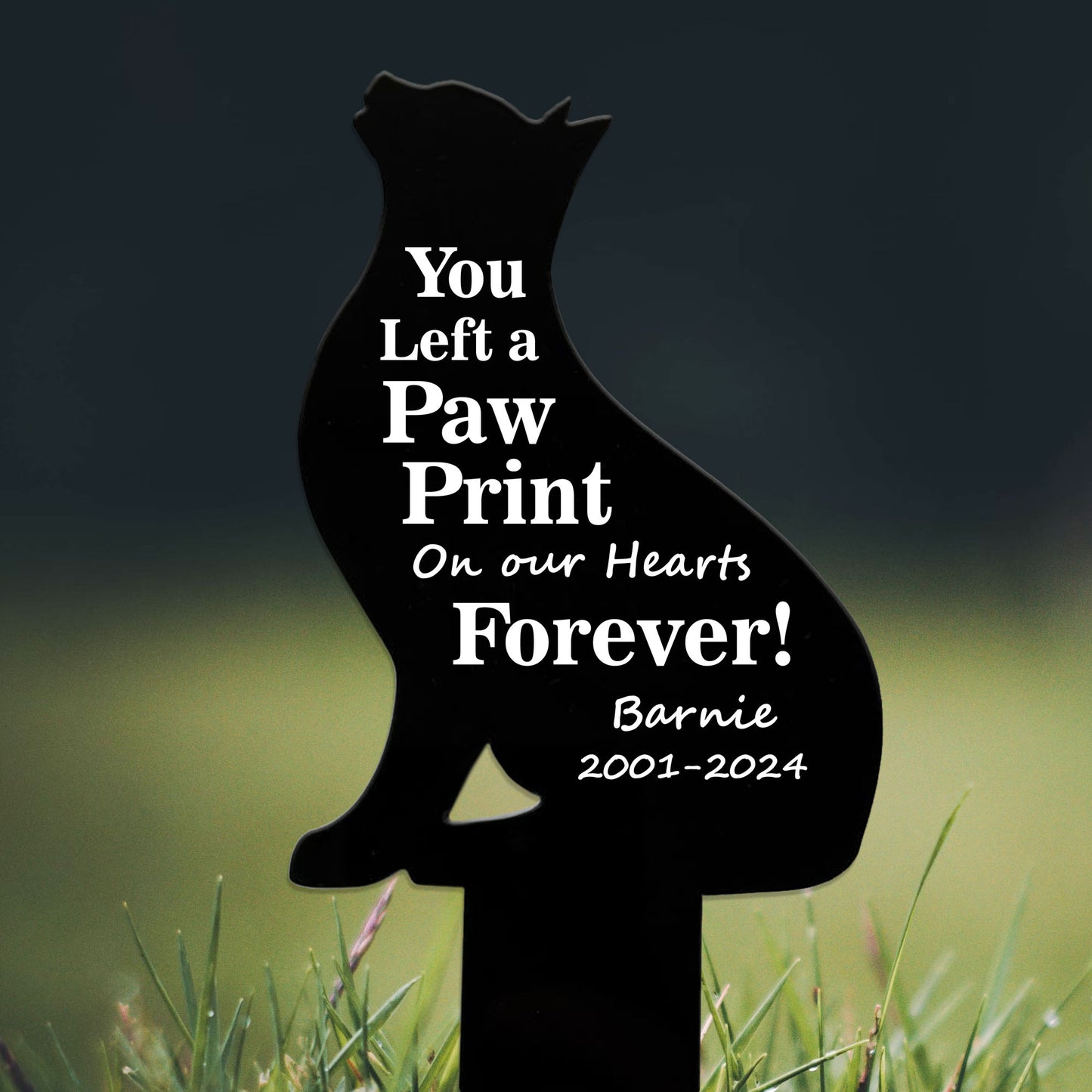 Cat Memorial Stake Garden Burial Pet Memorial Bereavement Gifts
