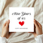 9th Anniversary Card For Husband Wife Boyfriend Girlfriend