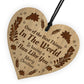 Best Nan Gifts For Christmas Wood Heart Tree Decoration Gift