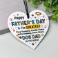 Fathers Day Gift For Greatest Dog Dad Funny Gift For Dad Heart