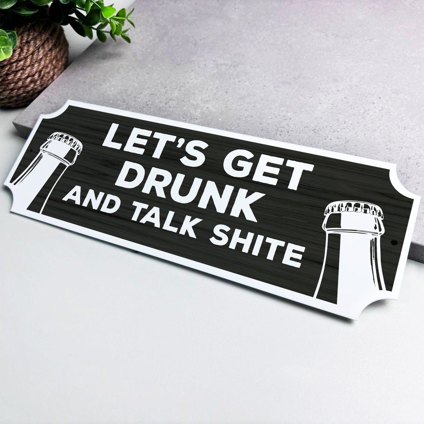 FUNNY Home Bar Sign For Garage Man Cave Shed Sign 30x10cm