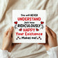Romantic Card Your Existence Makes Me Happy Birthday Valentines