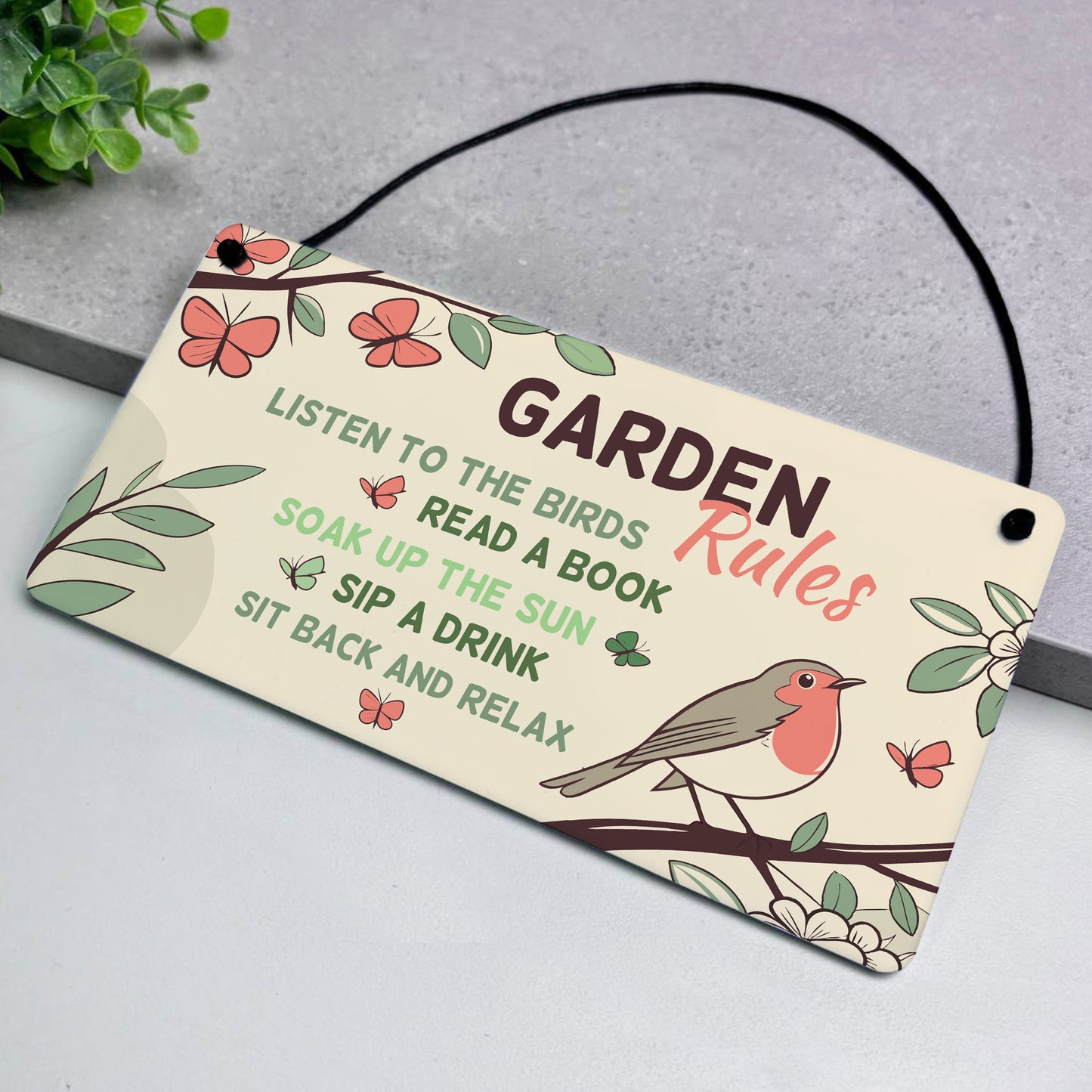 Perfect Garden Sign For Outside Hanging Garden Rules Sign