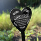 Muslim Islamic Memorial Plaque For Son Acrylic Heart Memorial