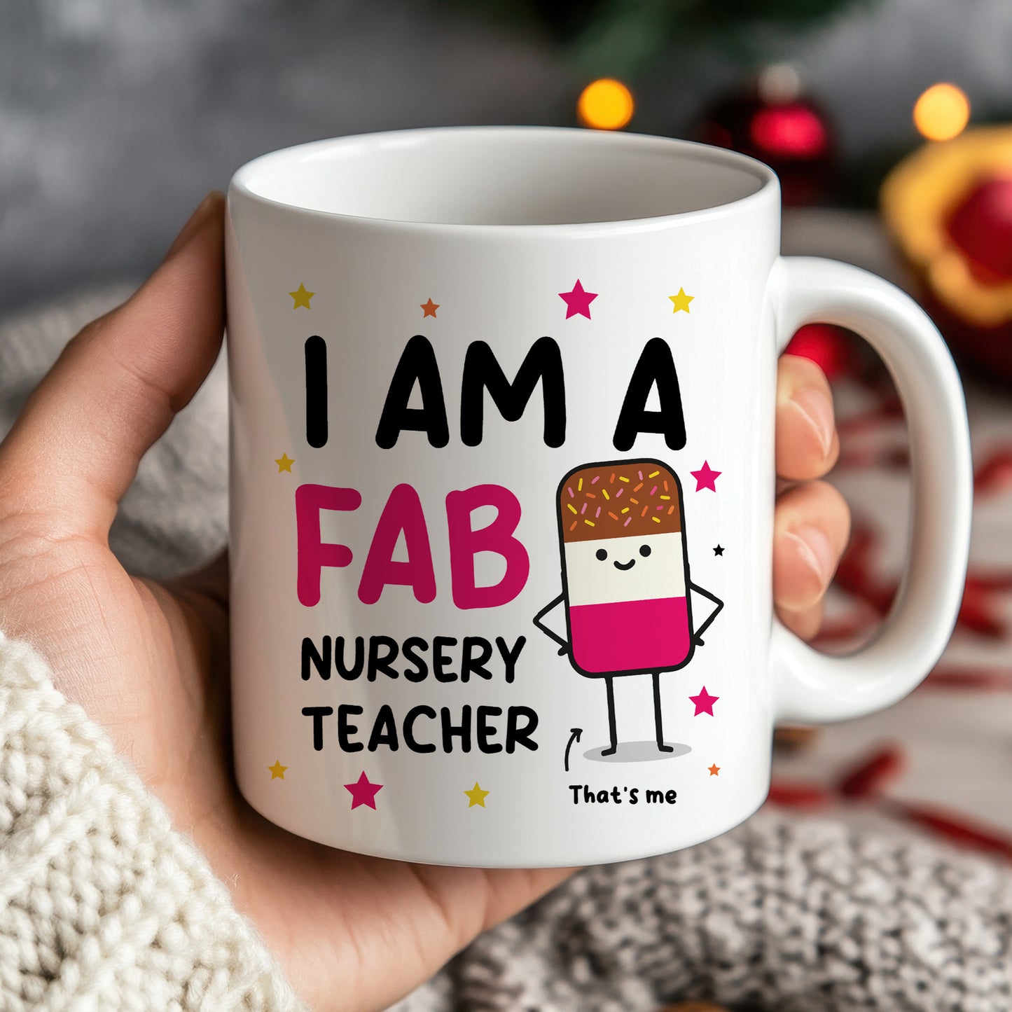 Gift For Nursery Teacher Thank You Gift FAB Teacher Mug