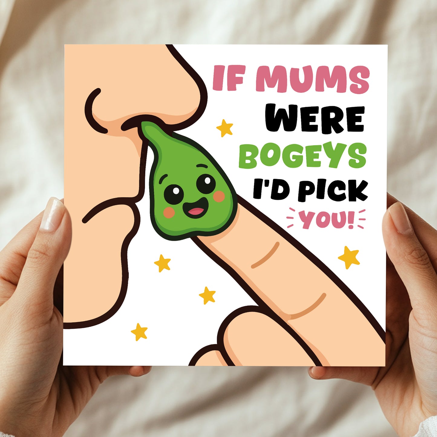 Funny Card For Mum For Birthday BOGEY ID PICK YOU Card