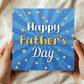 Dad Card For Fathers Day With Envelope Included Gold Stars