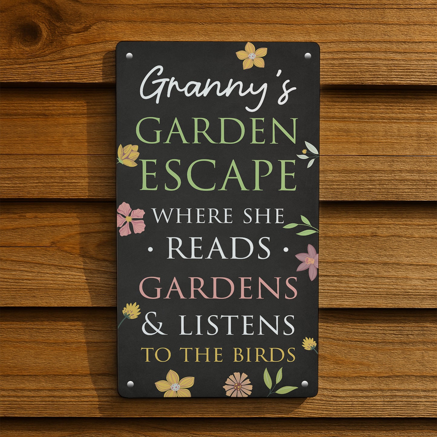 Personalised Garden Sign For Outside GARDEN ESCAPE Sign For Gard