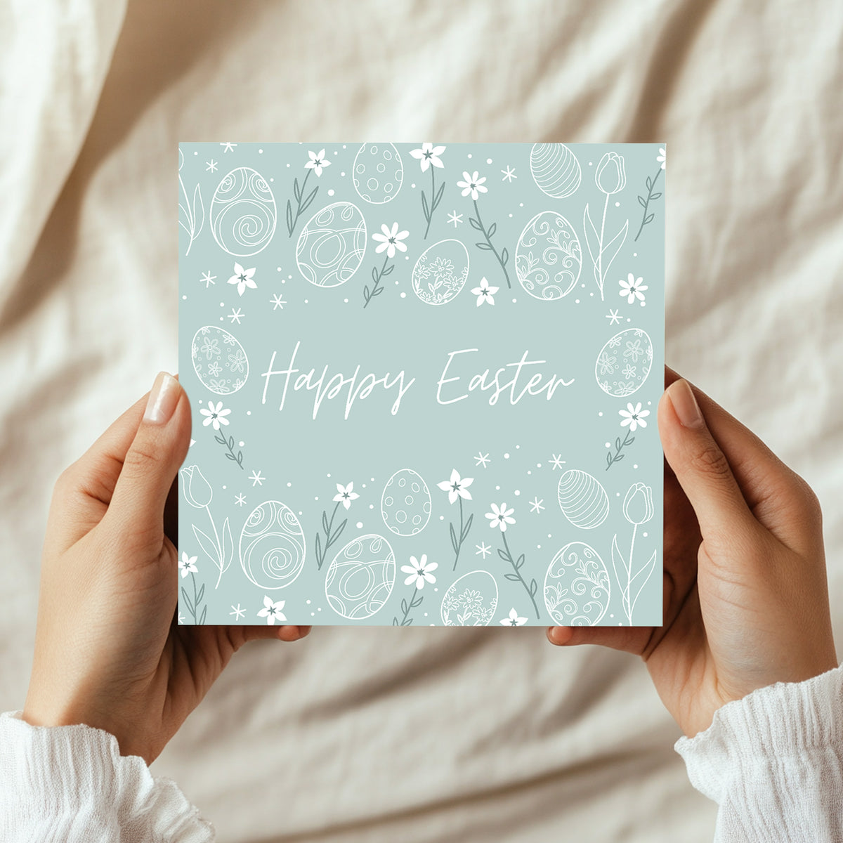 Easter Card, Bunny Easter Card, Card For Easter, Easter Wishes
