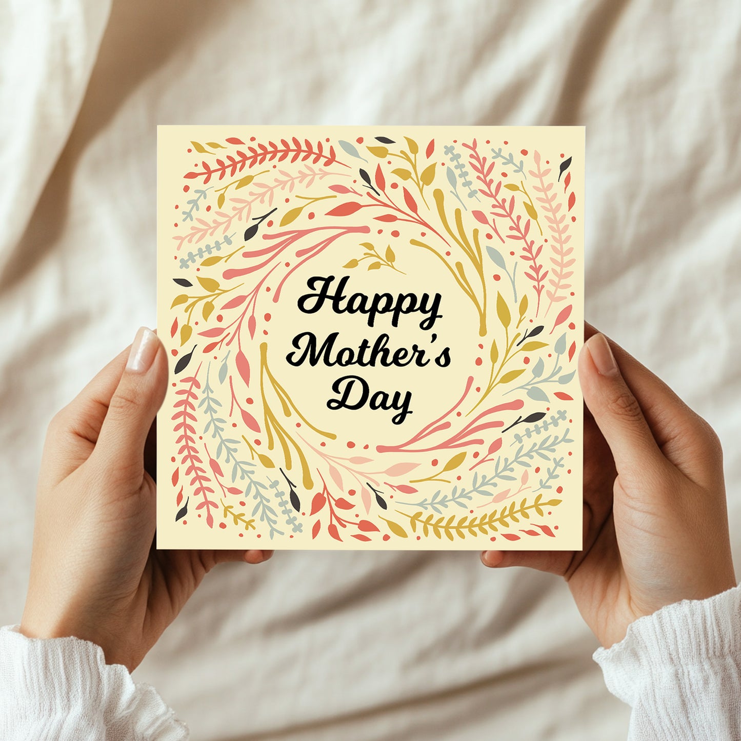 Mothers Day Card For Mum Happy Mother's Day Card 14.5x14.5cm