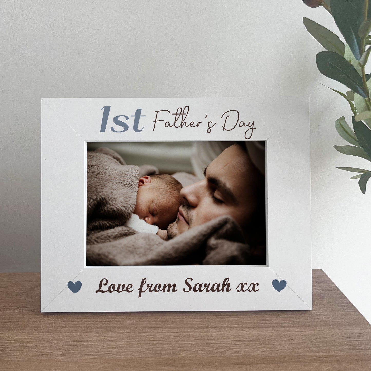 First Fathers Day Gift For Dad Daddy Personalised Photo Frame