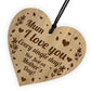 Special Mothers Day Gift Wood Heart Floral Gift For Mum