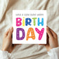 Fun Birthday Card For Men Women Supa Dupa Birthday Card For Him