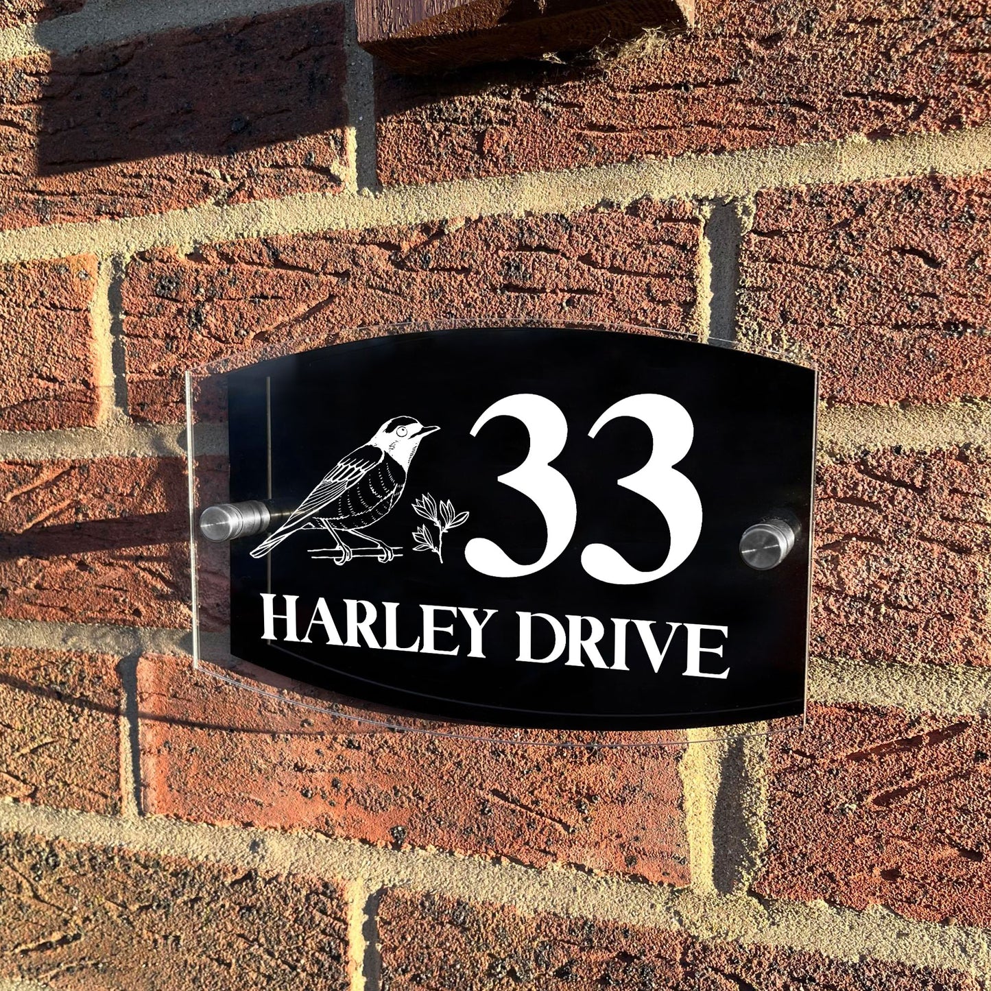 Contemporary House Sign Plaque Door Number Home Address