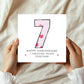7th Wedding Anniversary Card With Envelope 7th Anniversary Cards