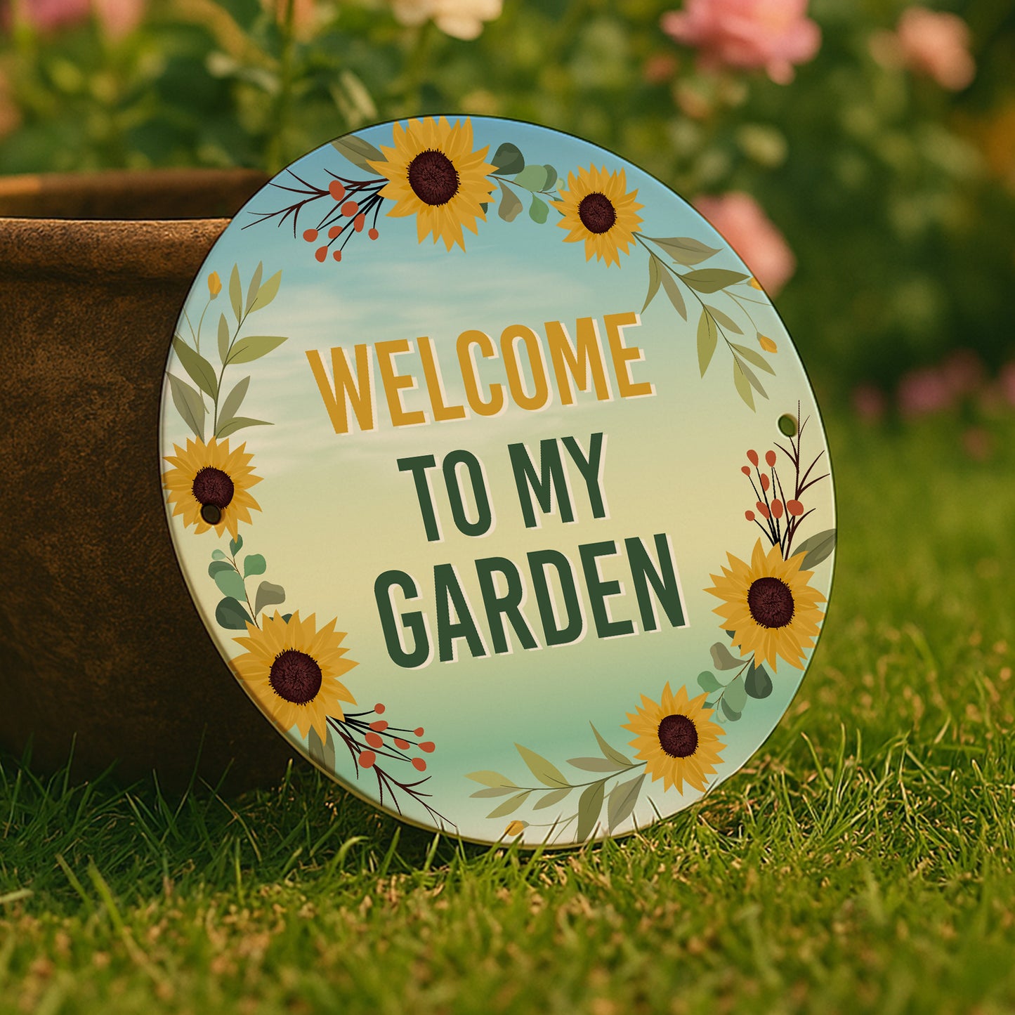 Novelty Garden Sign For Outside WELCOME TO MY GARDEN Plaque