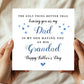 Fathers Day Card For Dad and Grandad Happy Father's Day Card