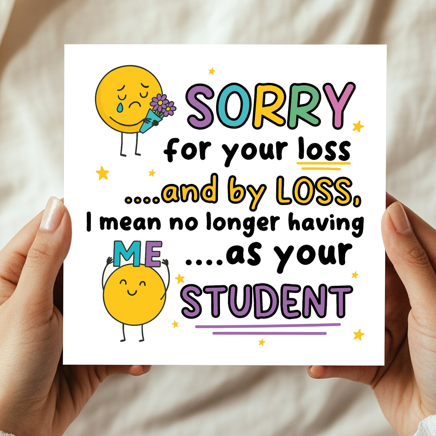 Funny Leaving School Nursery College Card For Teacher Goodbye
