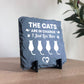 Funny Cat Slate Plaque Gift For Cat Owners Funny Pet Gifts