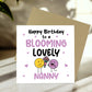 Birthday Gift For Nanny BLOOMING LOVELY NANNY Card And Plant Pot