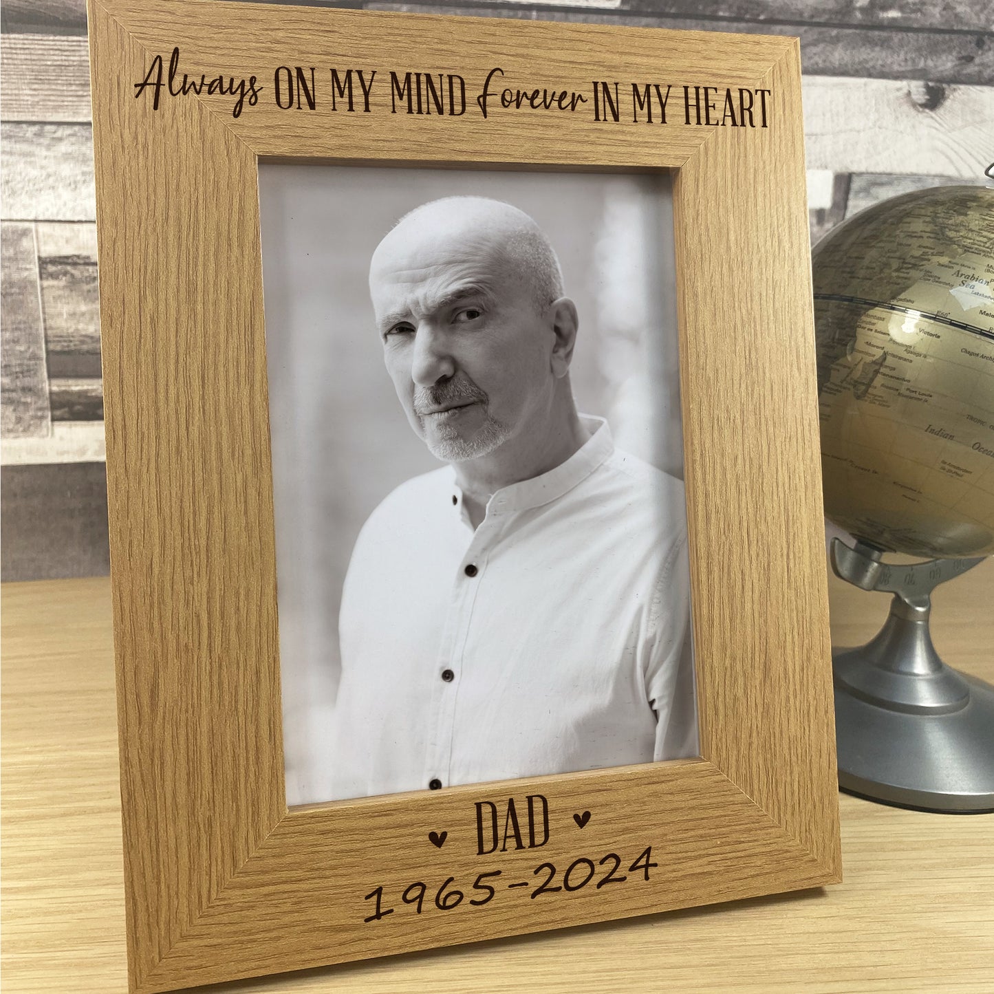 Dad Memorial Gift for Loss of Parent Memorial Photo Frame 5x7