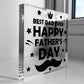Fathers Day Gift For BEST DAD EVER Clear Freestanding Plaque