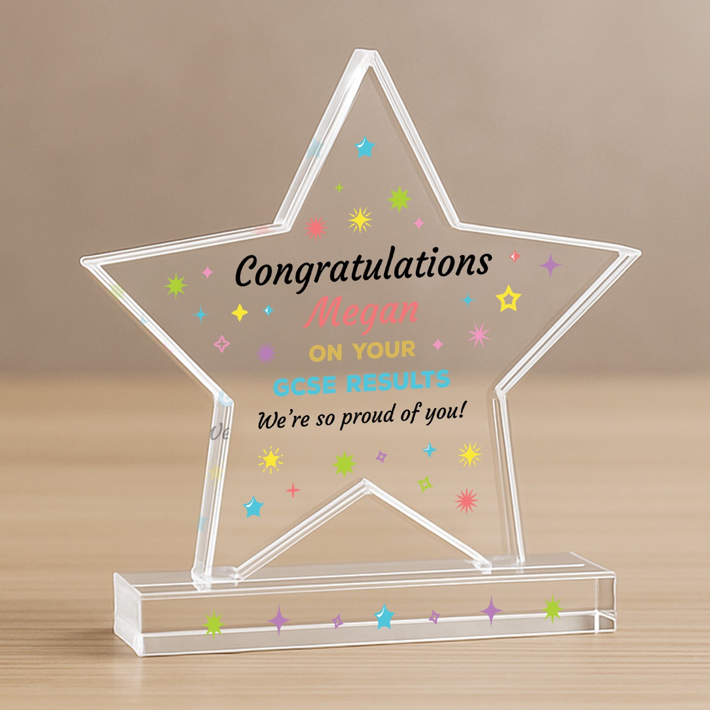 Personalised GCSEs Results Congratulations Plaque Award Passed