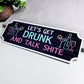 FUNNY Home Bar Sign For Garage Man Cave Shed Sign Neon Effect