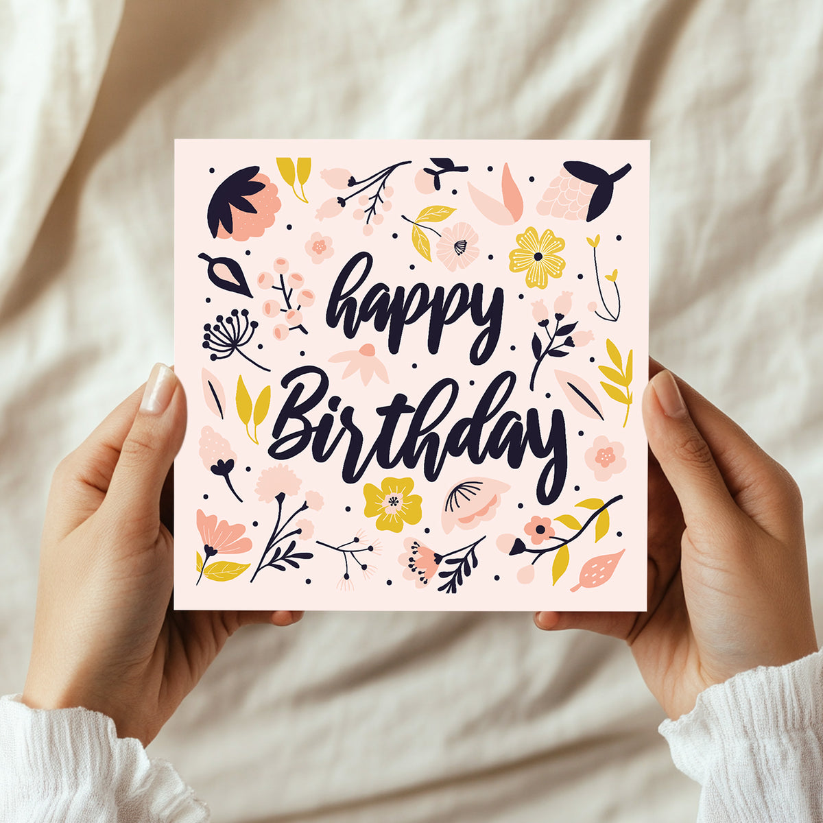 Female Happy Birthday Card 14.5x14.5cm Card For Women Girls