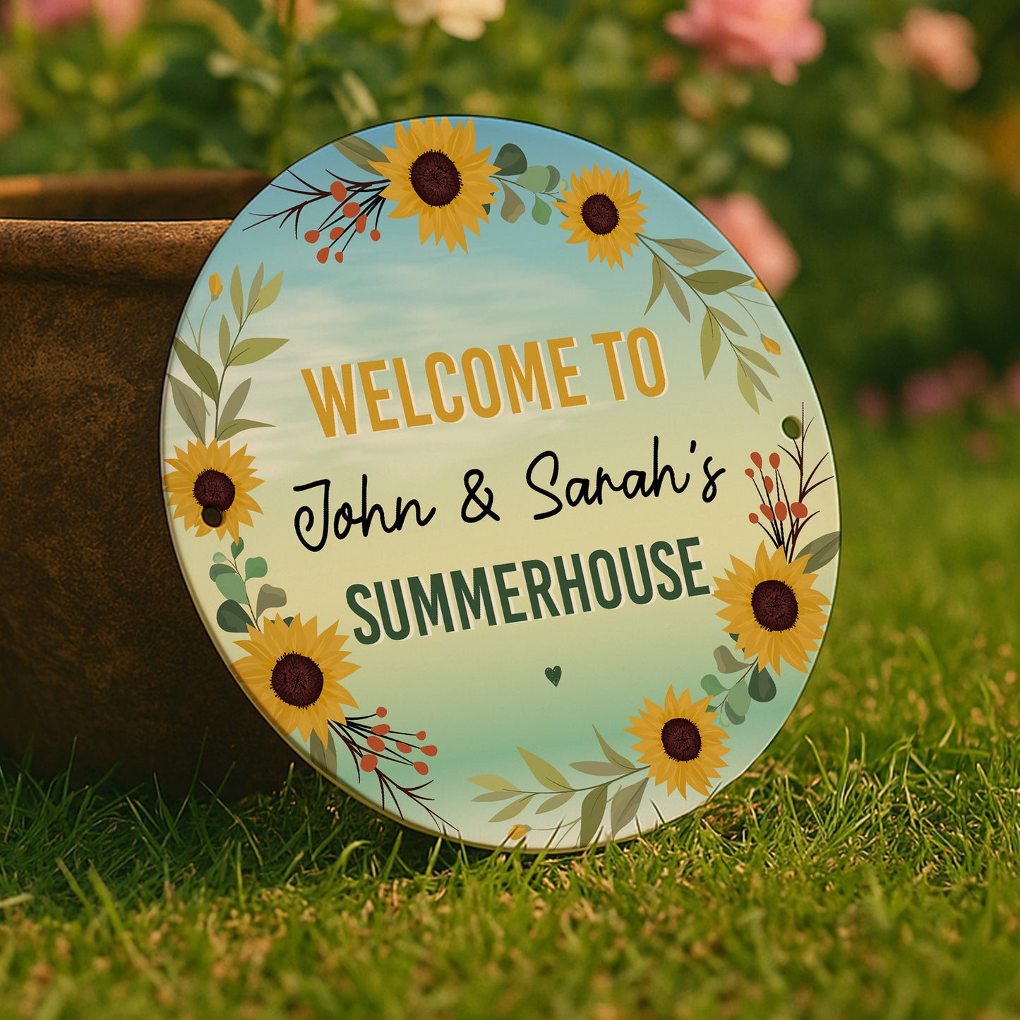 Personalised Welcome To Any Name's Summerhouse Sign For Garden