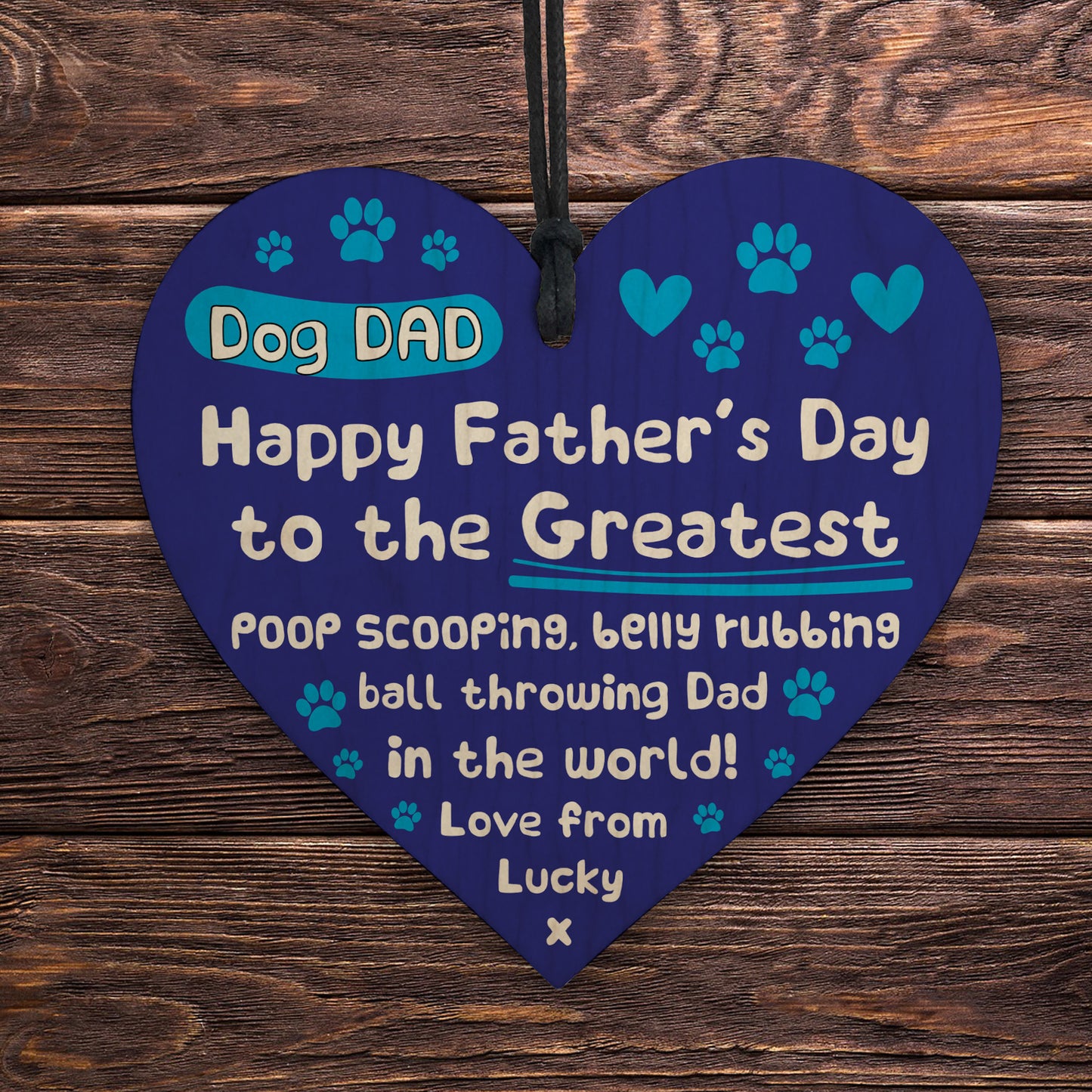 Dog Dad Fathers Day Gifts From The Dog Novelty Heart Gift Funny