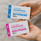 Coupon Book Bundle of 2 For Boyfriend and Girlfriend Novelty