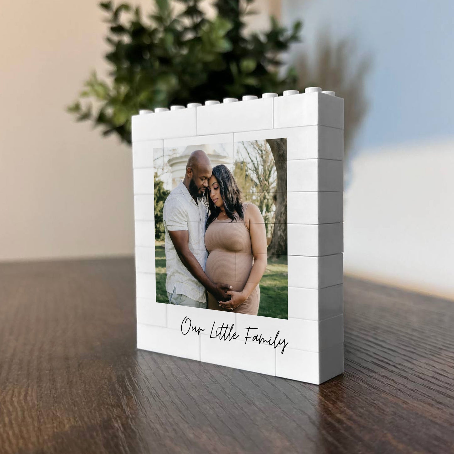 Personalised Family Gift Photo Blocks Birthday Gift For Mum Dad