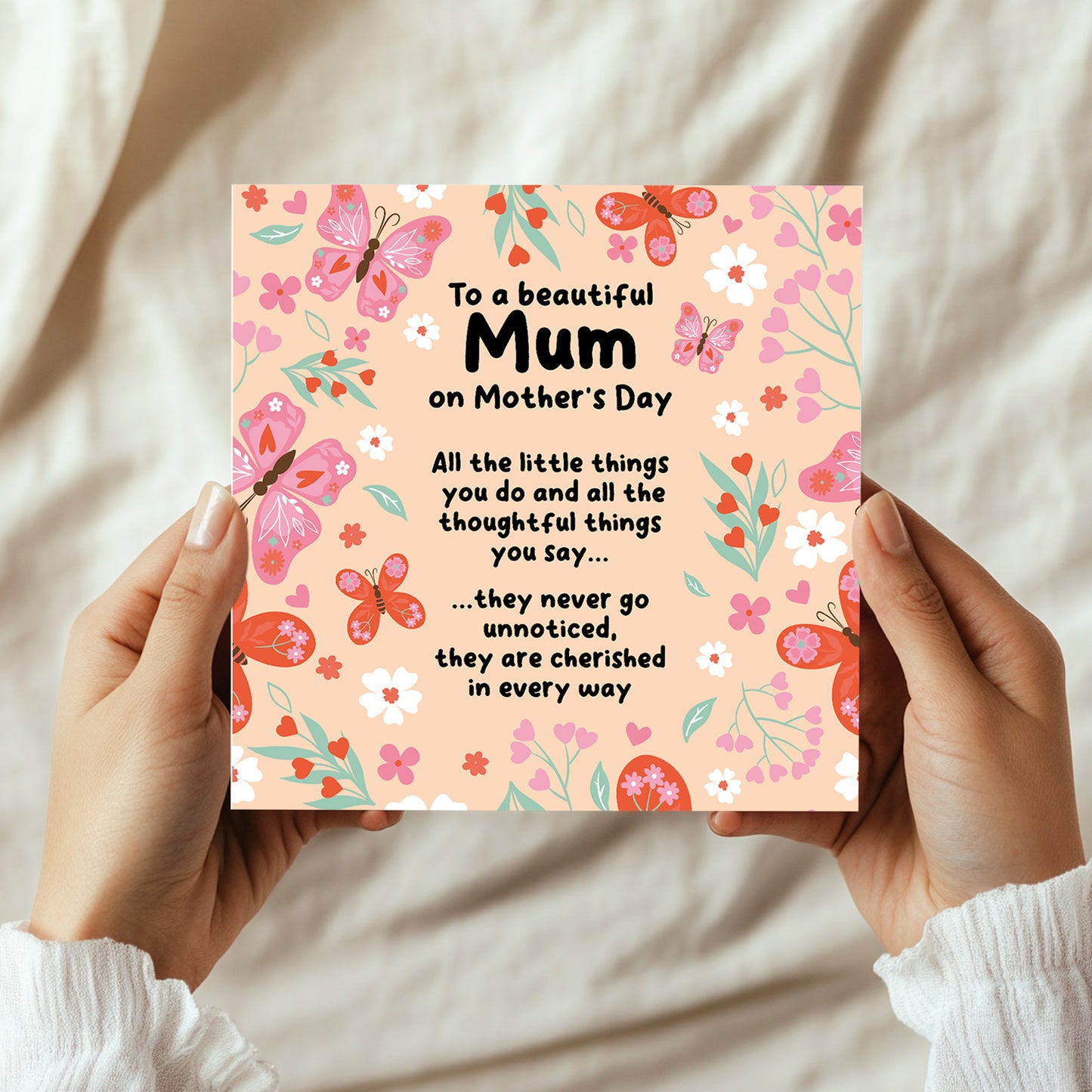 Card For Mum, Thank You Card For Mum, Mothers Day Card