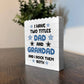Funny Dad Grandad Gift For Fathers Day Birthday Building Block