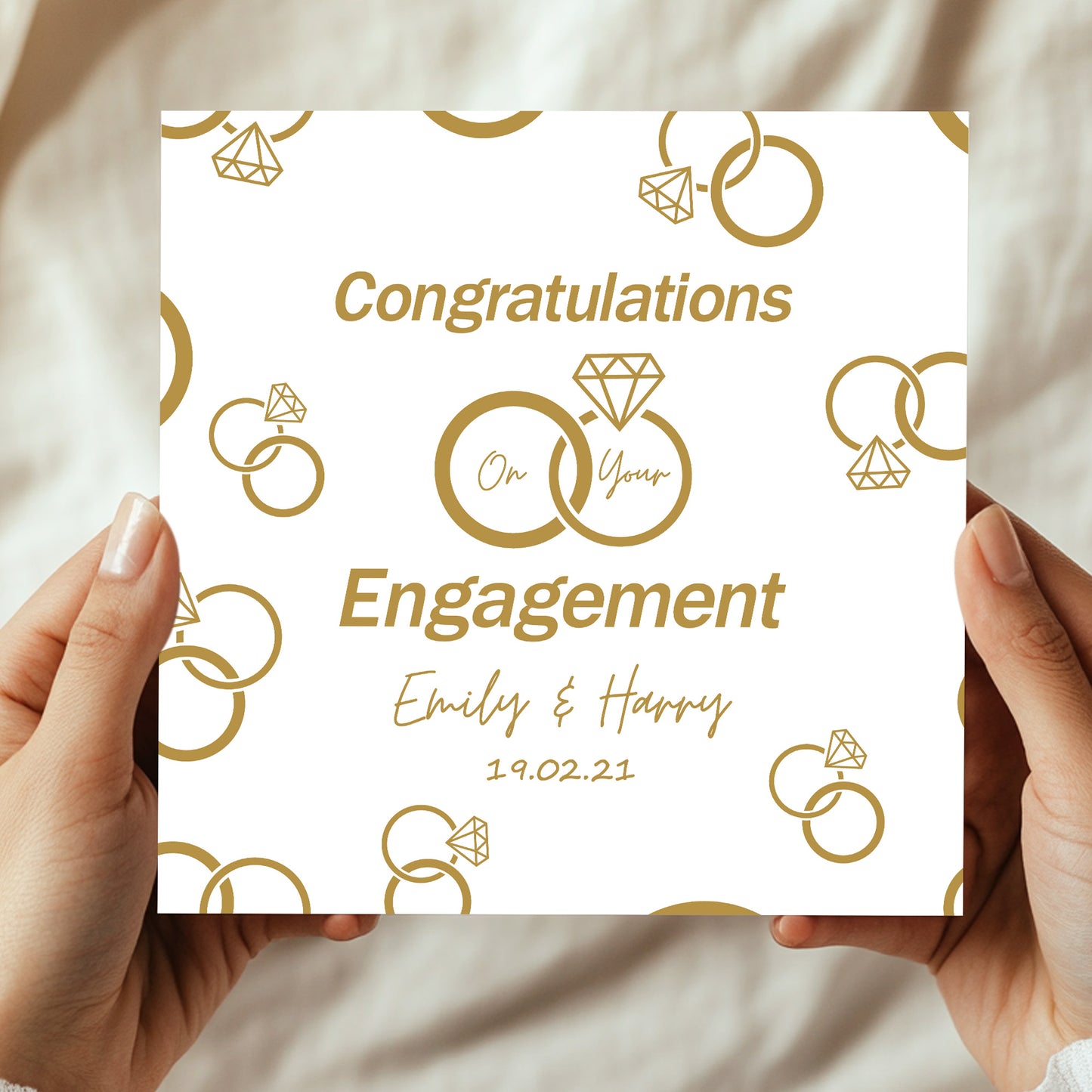 Congratulations On Your Engagement Card Personalised Card