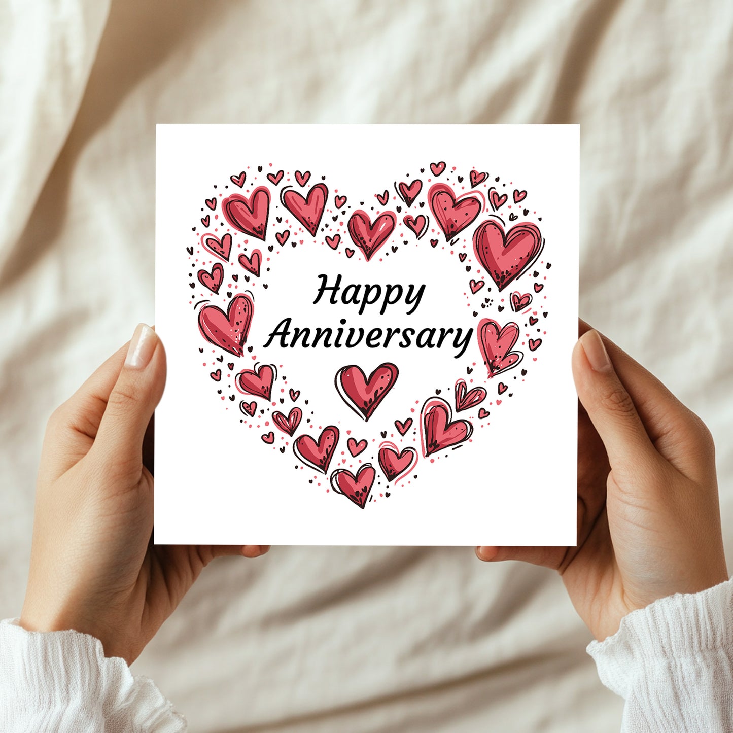 Anniversary Card For Couple Boyfriend Husband Wife 1st 10th 50th