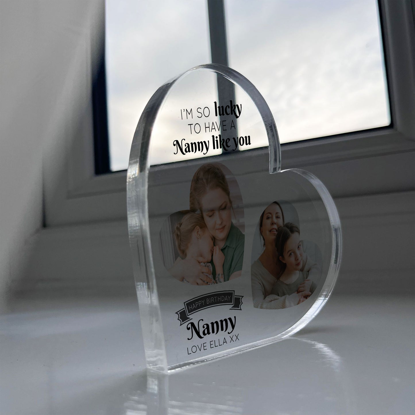 PERSONALISED Luky To Have A Nanny Like You Plaque Gift For Nanny