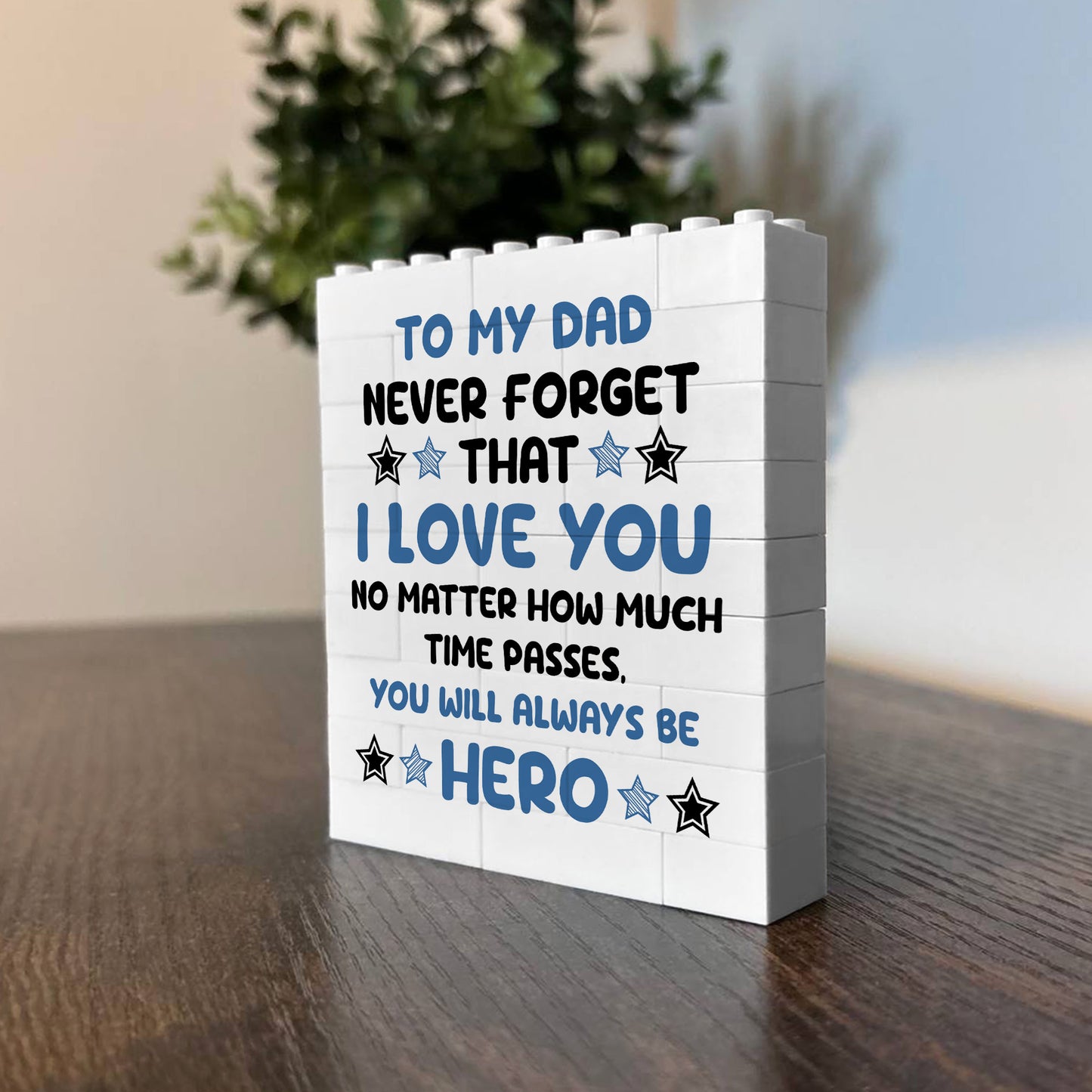 Dad Gift For Fathers Day Birthday Building Block Puzzle Gift