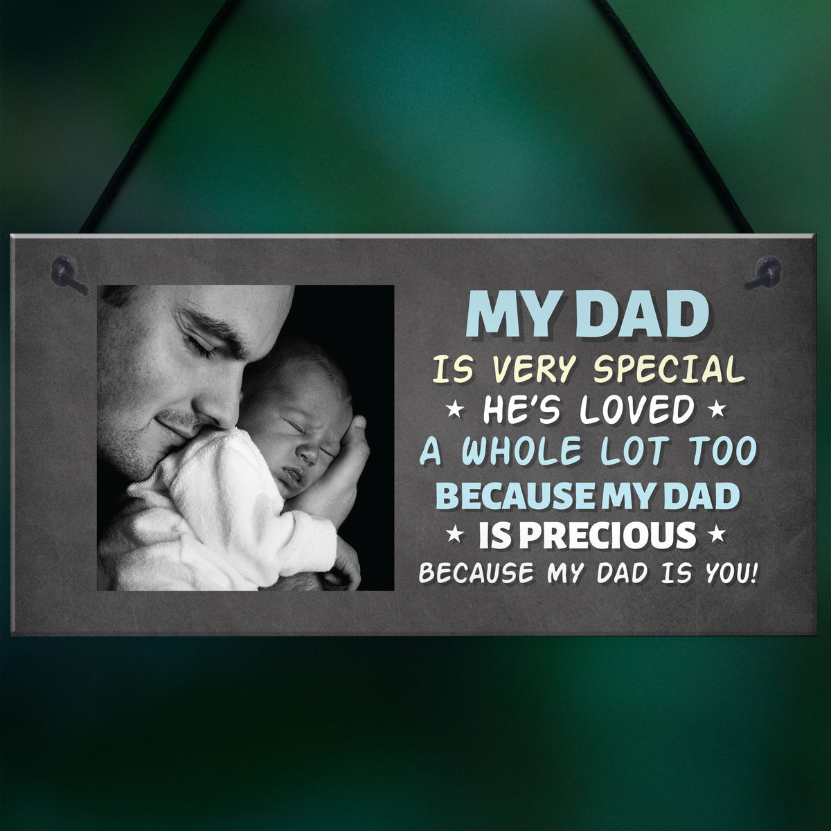 Personalised Gift For Dad Photo Plaque Birthday Gifts For Dad