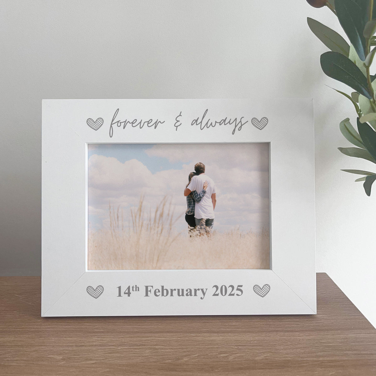 Personalised Photo Frame Gift For Anniversary Birthday Wedding