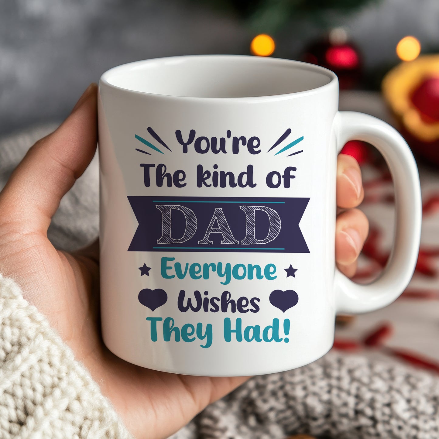 Dad Ceramic Mug Gift From Daughter and Son Novelty Father's Day