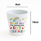 BEST TEACHER GIFT Plant Pot 10cm x 9cm Thank You Gift