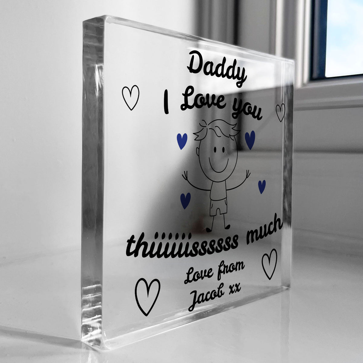 Gift For Dad Daddy I Love You This Much From Son Personalised